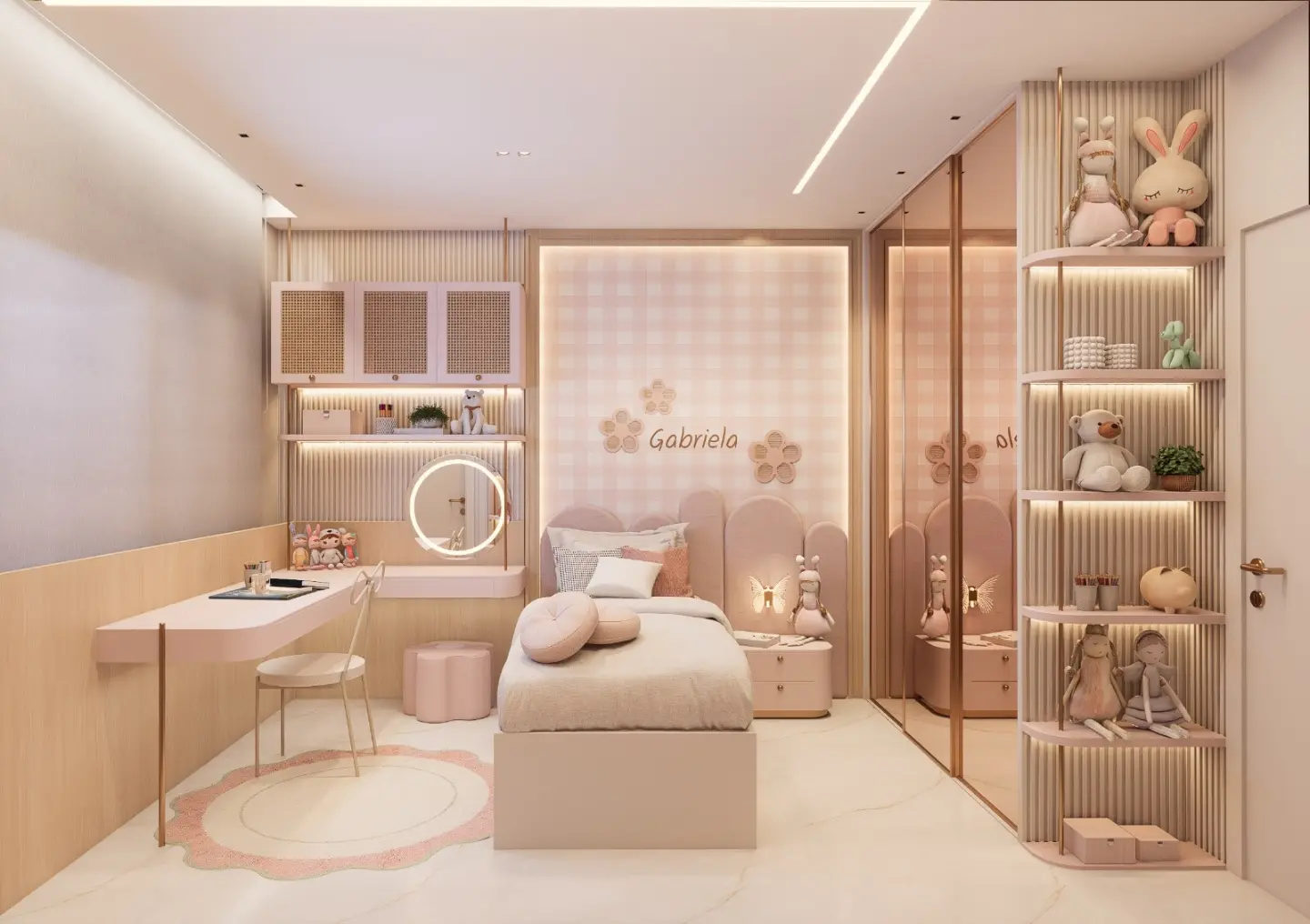 O quarto da Gabriela